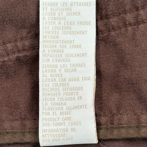 Y2K Tommy Hilfiger Women’s Corduroy Blazer Jacket Size Medium Dark Brown - Picture 9 of 10